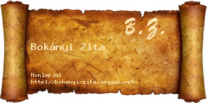 Bokányi Zita névjegykártya